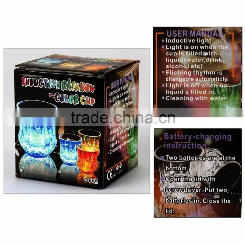 custom led flashing cup led reflector cup flashing led plastic cup