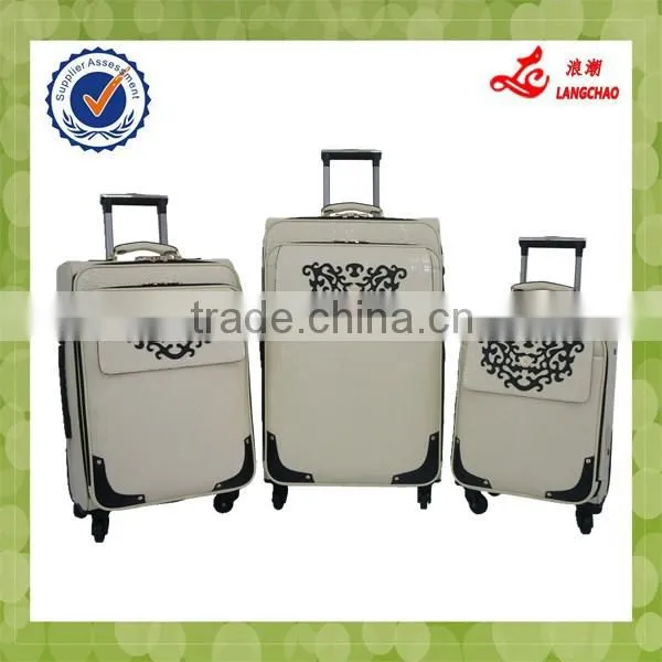 2015 Newest Carve Patterns Hot Sale Leather Luggage
