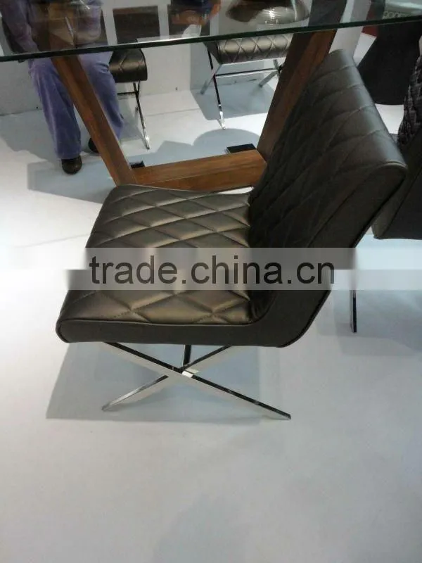 Modern fabric cushion dining chair