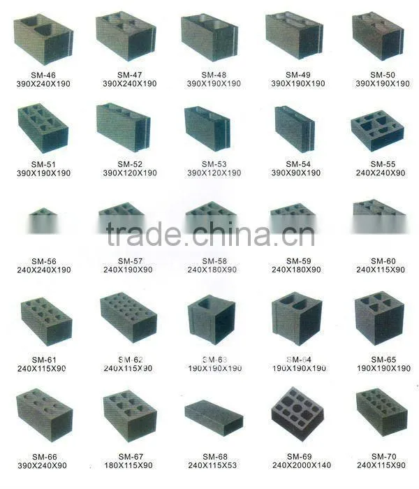 QT40-3A moving hollow block making machine cement egg laying brick machine price