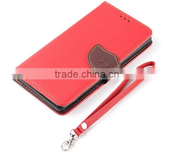 Newest product flip hit color pattern wallet leaf buckle leather case for Sony Xperia Z4 with stand