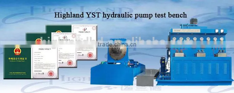 Long experience hydraulic test pump