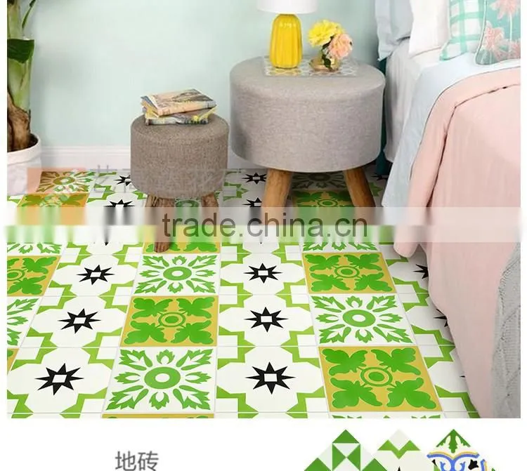 200*200mm green color mexican ceramic decorative floor tile