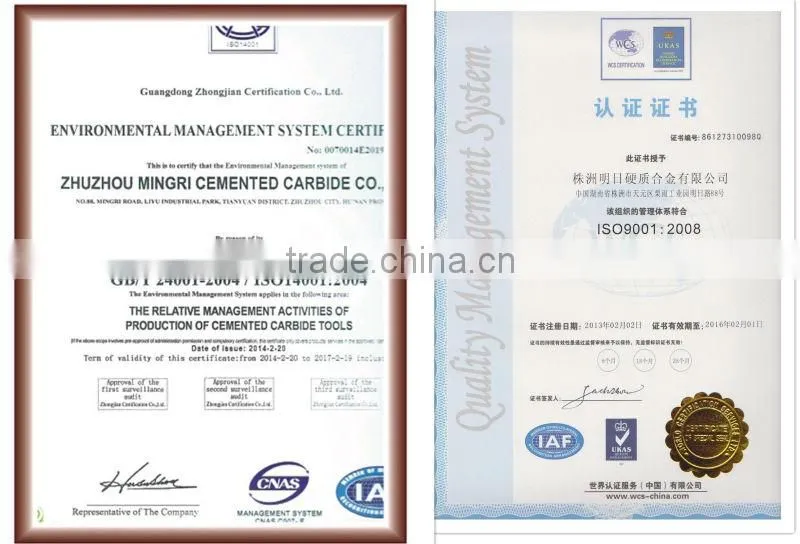 single coolant duct tungsten carbide brazing rods