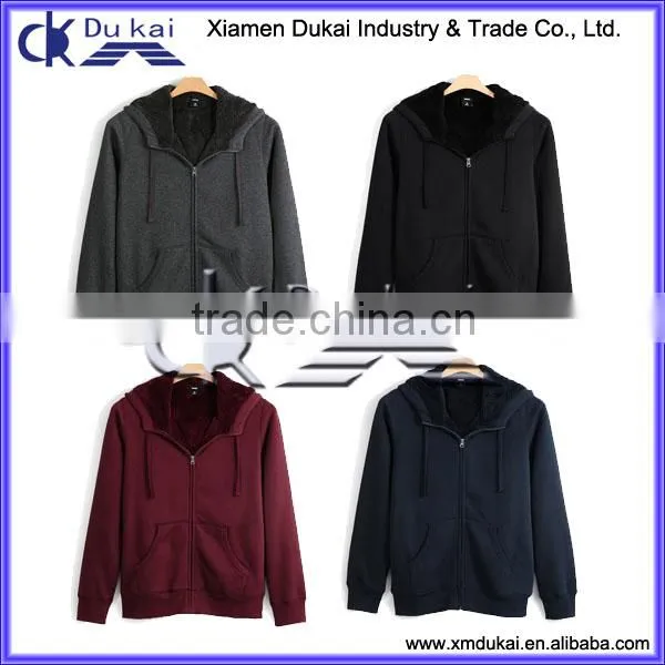 Men's fleece coat, men's sherpa fleece coat, men's kangaroo pocket jacket with hood