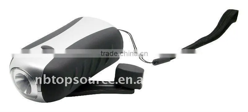 Rechargeable Battery Dynamo Flashlight