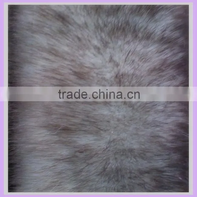 30mm fake fur fabric fashon Acrylic tip print artificial fox fur rex rabbit fur for clothing ponchos