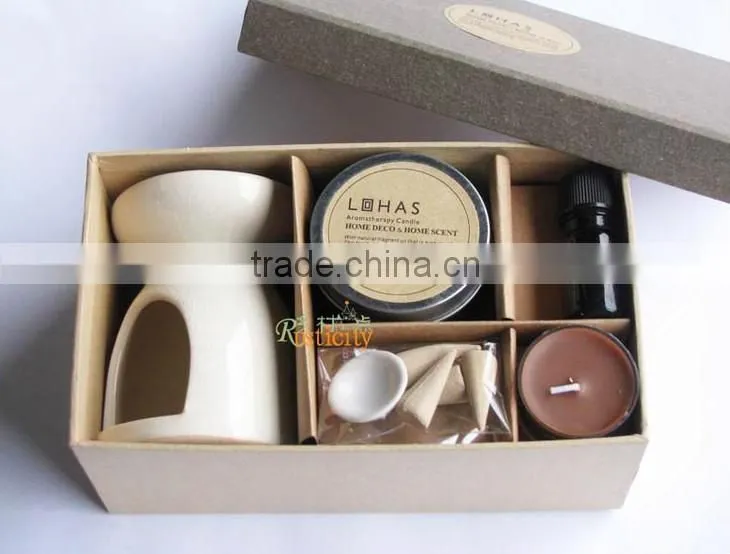 Wholesale and eco-friendly ceramic diffuser with scented candle