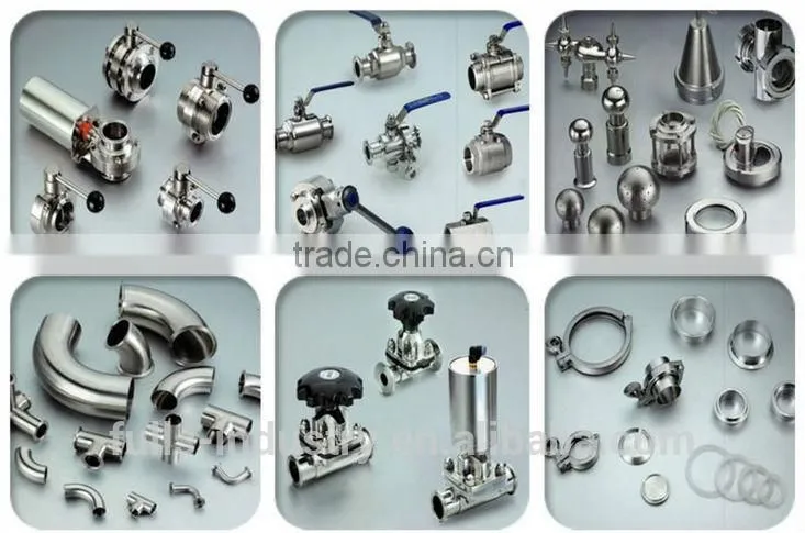 sanitary clamp ferrule adapter stainless steel pipe fitting