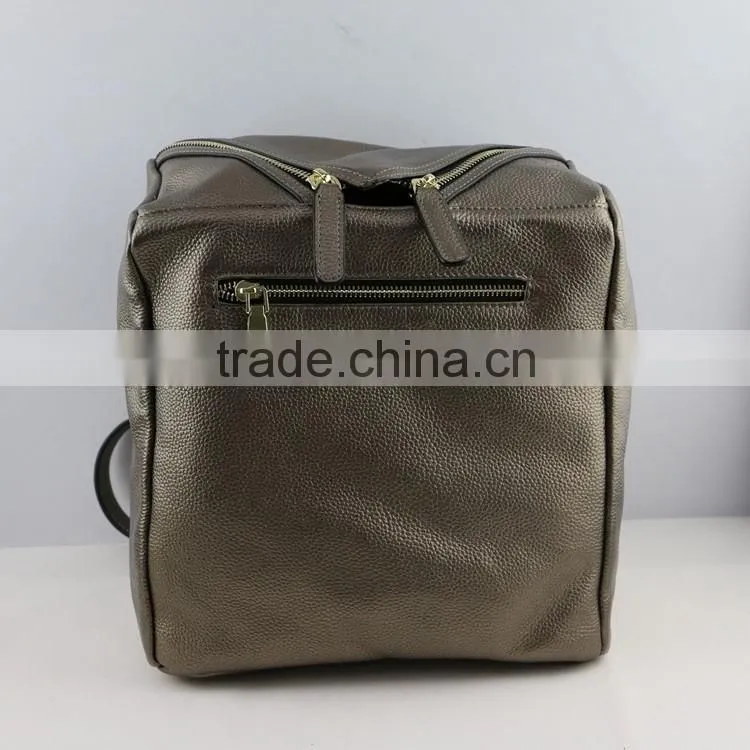 Trendy fashion designer new style ladies multifunction genuine leather backpack