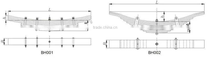Sup9 trailer leaf spring for bogie and suspension
