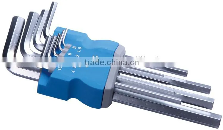 9pcs hexkey set, hexkey t-type wrench tool
