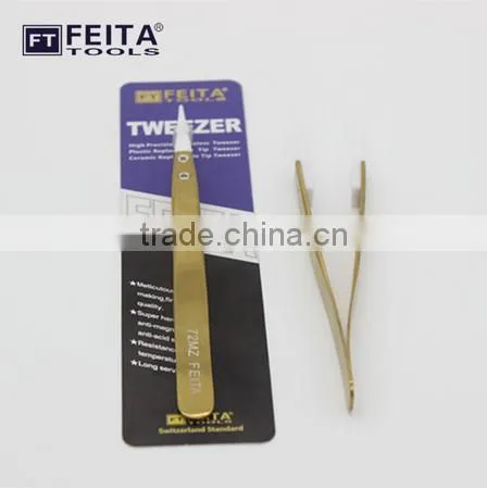 High reliable and long lasting of 72MZ Ceramics staimless steel Head-changed Tweezers