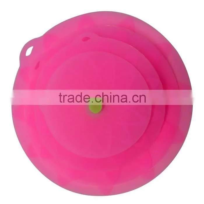 silicone pot cover lid Bowl Lids, Set of 4 Reusable Suction Seal Covers for Bowls, Pots, Cups. Food Safe silicone pot cover lid