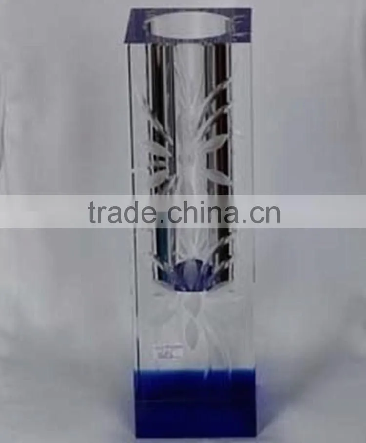 2016 crystal glass types of flower vase wholesale China