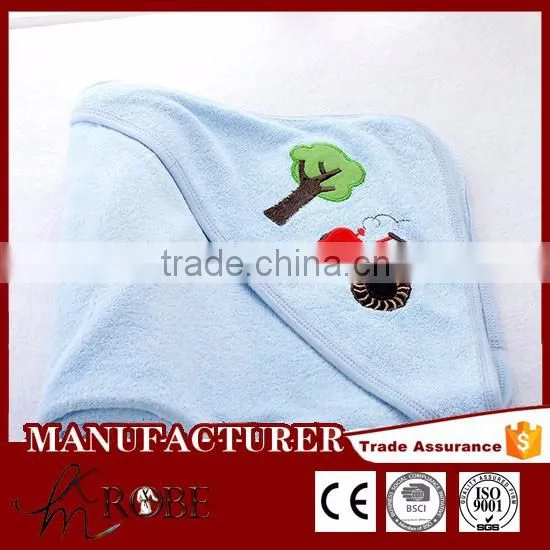 Embroidered baby blanket cotton terry cloth blanket