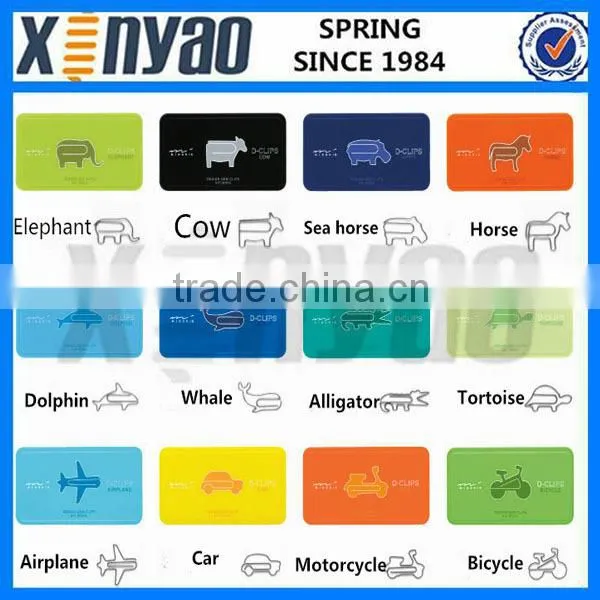 2015 big promotion customer logo lovely clover shape paper clip