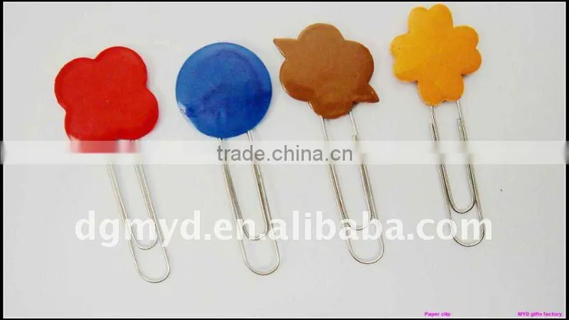 beautiful and special non-phthalates and lead free soft pvc paper clip