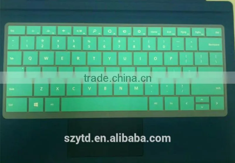 silicone keyboard cover for microsoft surface pro 3 type cover