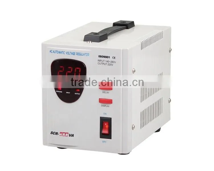 2015 Hot SVR 500va Single Phase 50Hz 220V Output AC Voltage Stabilizer For Home Use