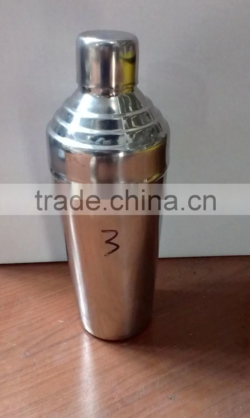 Wholesale best seller Elegant 304 stainless steel 300ml400ml500ml600 ml shake bottle cocktail shaker