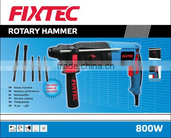 FIXTEC Power Tools 800W 26mm light weight Rotary Hammer