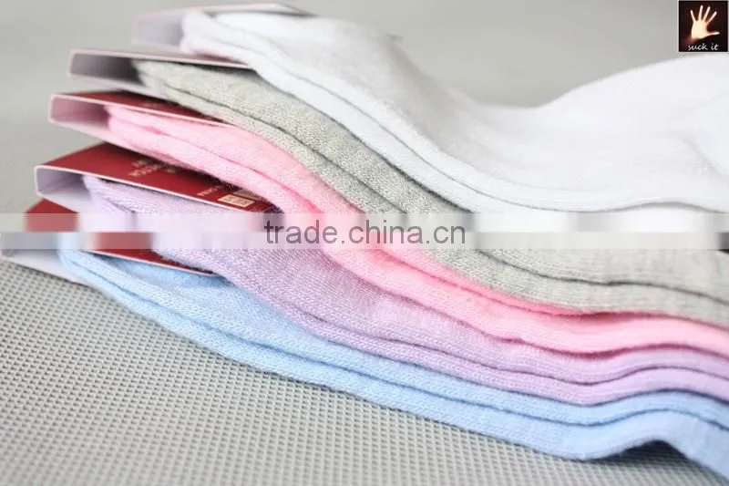 Polyester cotton candy pure color women's ankle socks for canvas shoes