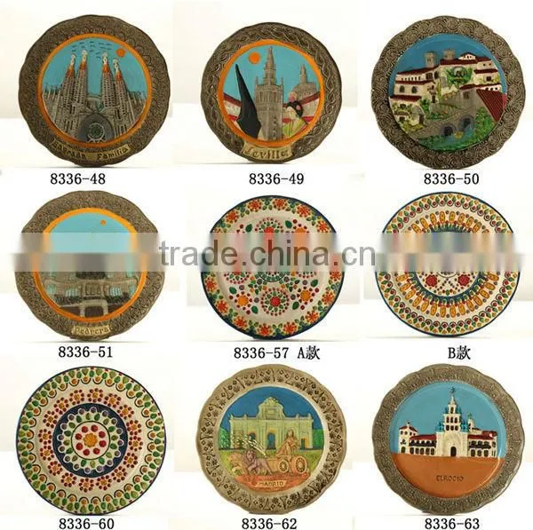 ceramic 3D tourist plate 28.5cm