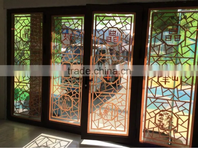 Glass table ceramic digital print glass, full white ceramic printing glass, bird design