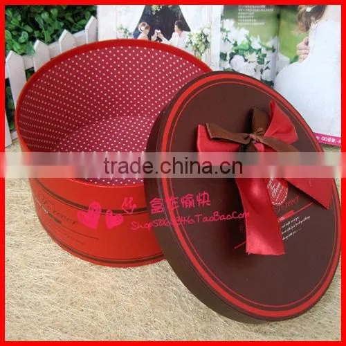 Custom logo round box for hair packaging