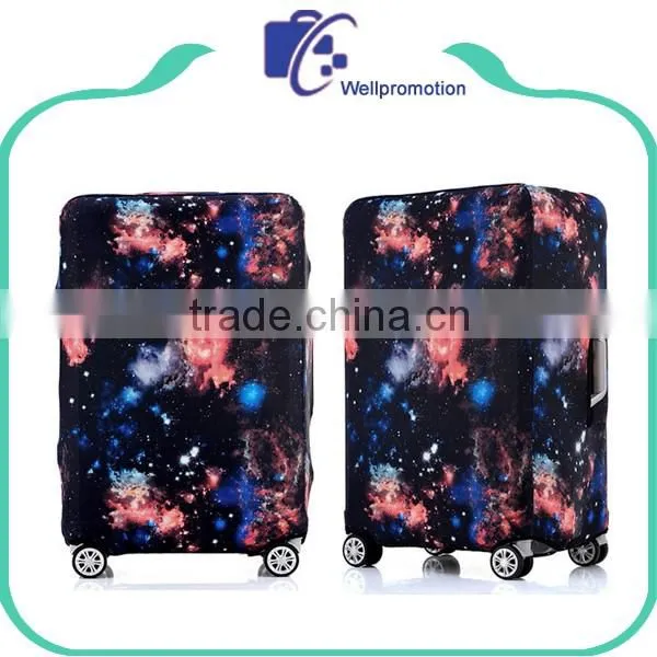 Custom elastic waterproof protective luggage cover spandex