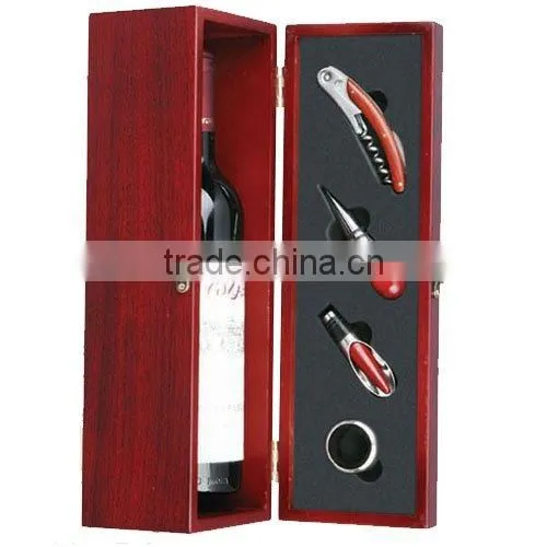 Wine set Corkscrew + Thermometer + wine collar + Wine-Pourer