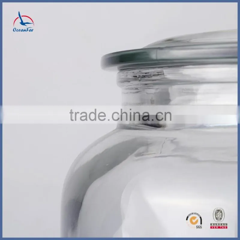 Good Quality Glass Beverage Drink Dispenser Clear Glass Jar With Tap