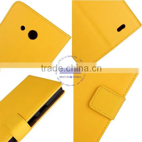 C&T Cowskin Flip Leather Wallet Card Pouch Stand Back Case Cover For Huawei Ascend Mate 7