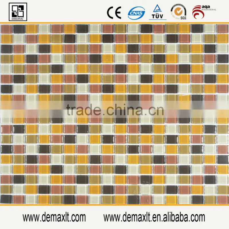 Polished machine cut glass tiles glass mosaics tiles