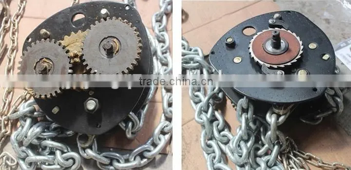 Hand use HSC chain block , chain rigging withoug power source