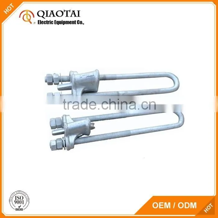 Drop forged galvanized NUT type cable clamp