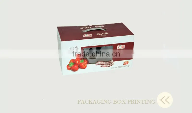 cardboard folding paper printed window box packaging