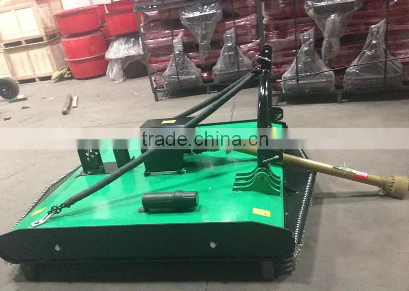 CE Tractor Mounted 3 Point Rotary Slasher Mower PTO Shaft Driven with Slip Clutch and Rear wheel