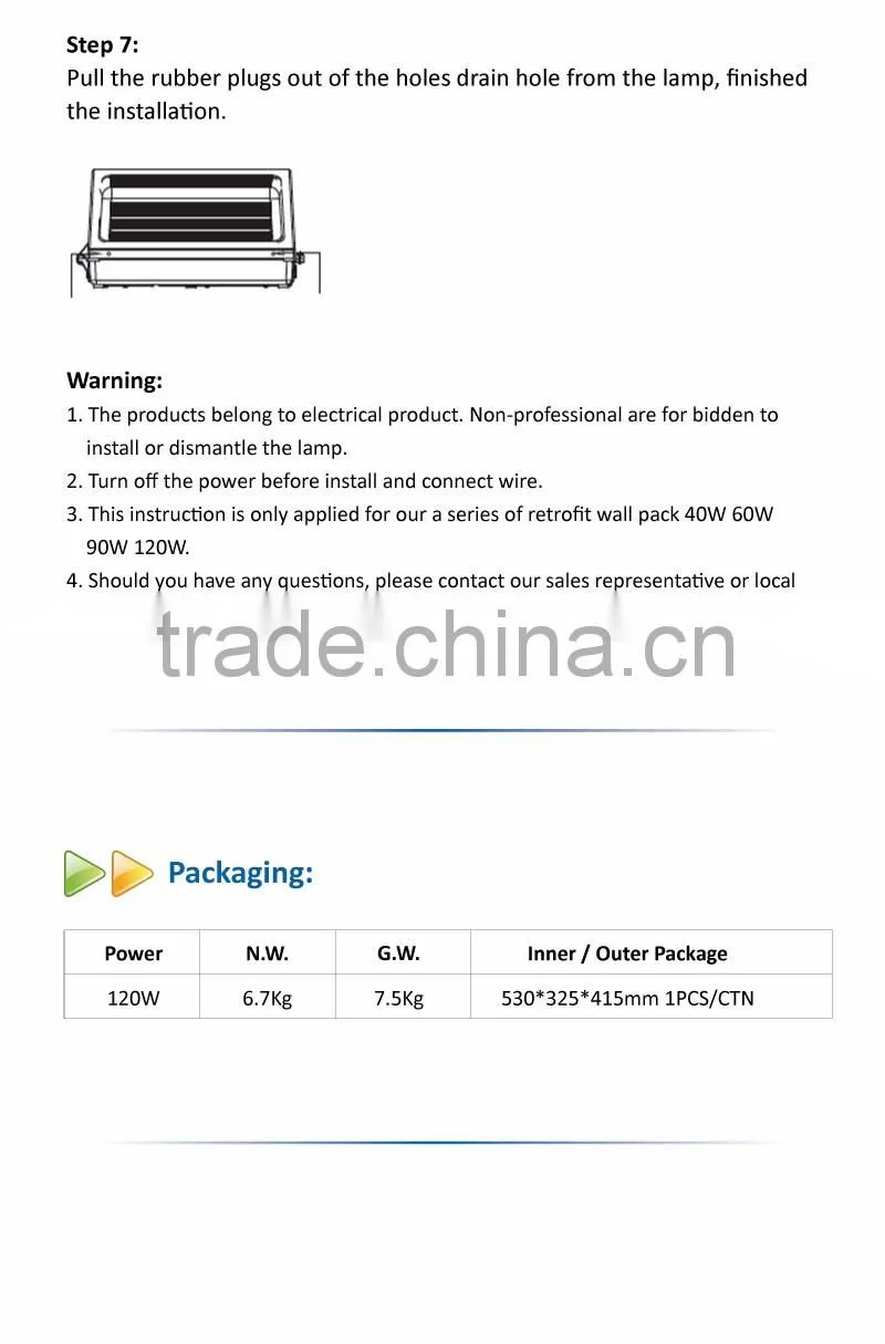 120W Outdoor high lumean IP54 Bulkhead light
