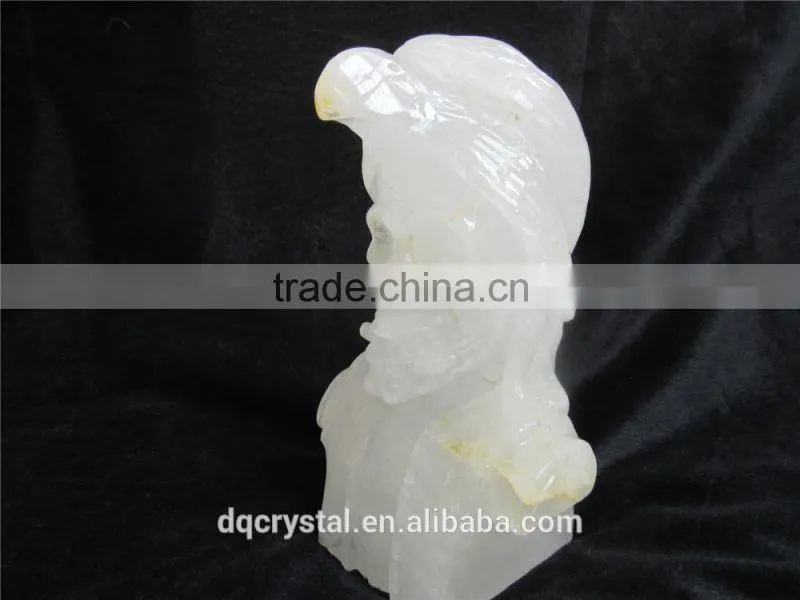 2015 new arrival delicate white crystal skulls