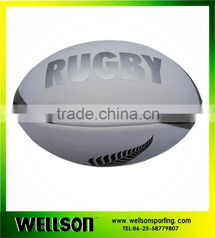Full size machine sewn neoprene rugby ball