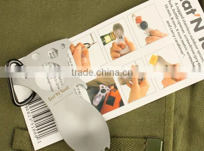 Hot selling OEM stainless steel multi-function spoon bottle opener UDTEK00238