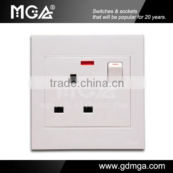 MGA A9 Series uk wall switch and socket&BS plug socket&european wall socket and switch