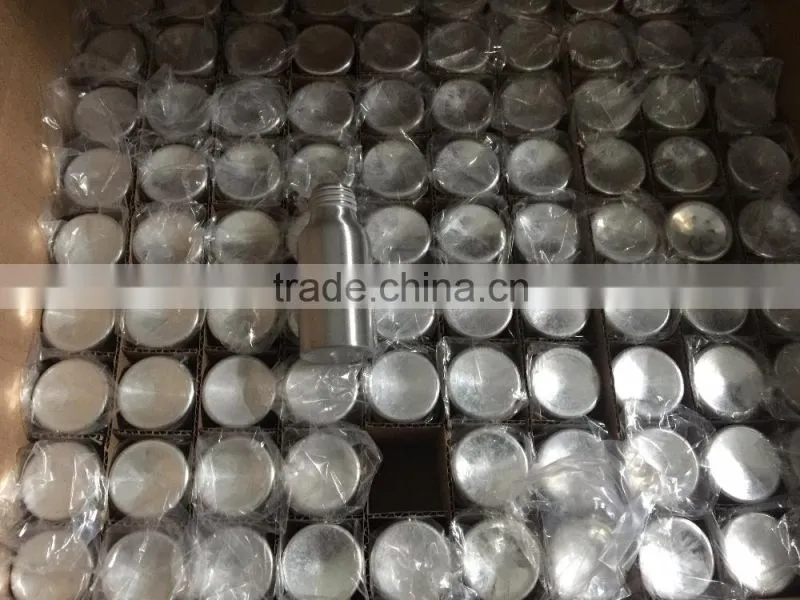 aluminum bottle with screw caps