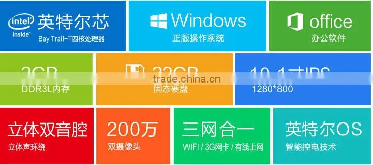 Battery 7500MAh VOYO WinPad A1s tablet pc Intel Z3735F Quad Core 2GB 32GB 10" windows tablet rj45