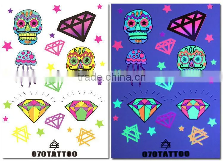 ghost&diamond design tatoo sticker