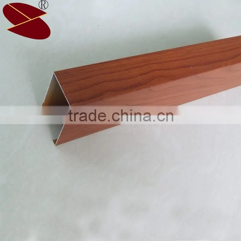 Hotel Cafeteria Ceiling Interior Design of Aluminum U-Tube Tiles