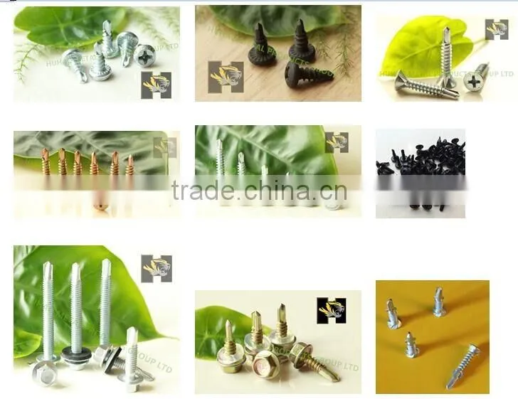22A slivery hex head self tapping screw with EPDM rubber