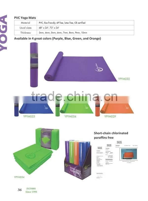 ZHENSHENG paraffin free full printing yoga mat